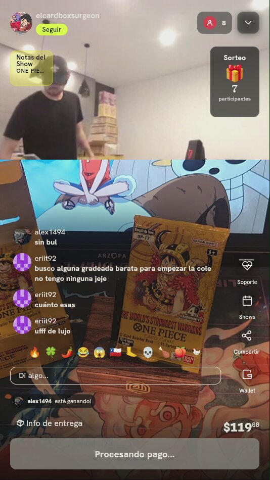 Sobre One Piece OP-17 English