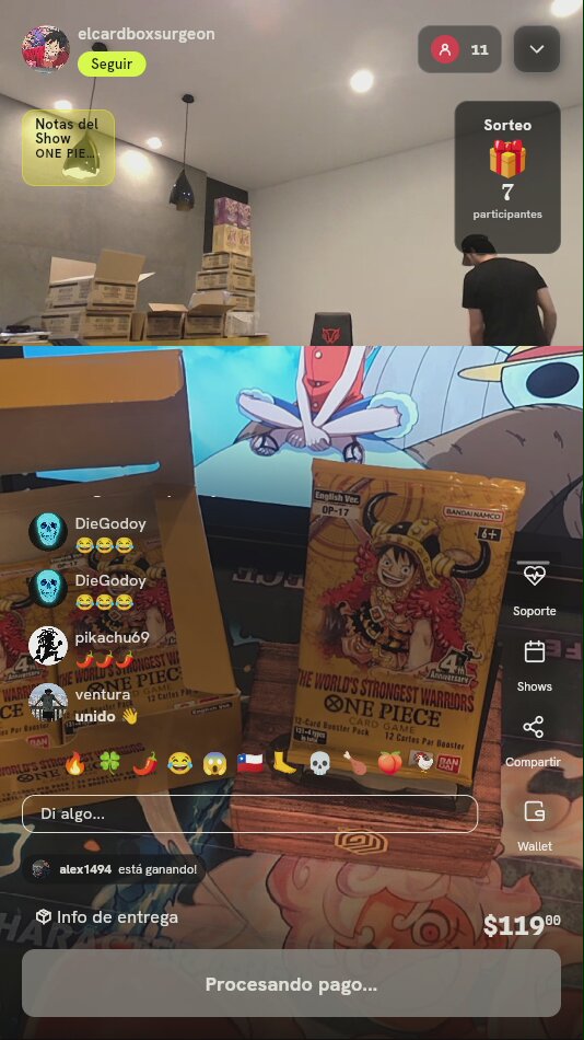 Sobre One Piece Card Game OP-17