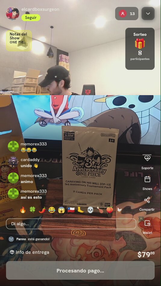 Sobre One Piece 3rd Anniversary Pack