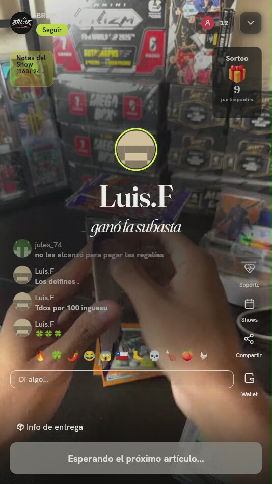 Sobre de Cartas Panini Soccer