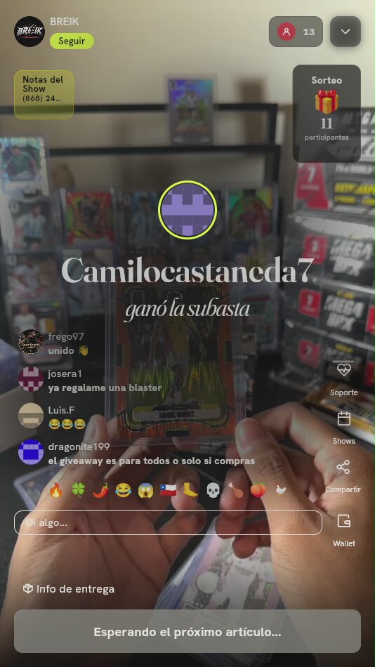 Carta Panini Prizm Daniel Muñoz Colombia
